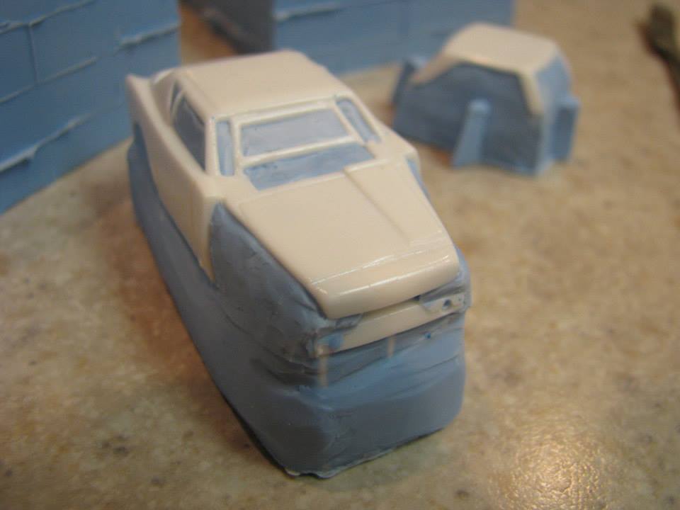 custom resin cast '05 mustang T-jet slot car body reproduction